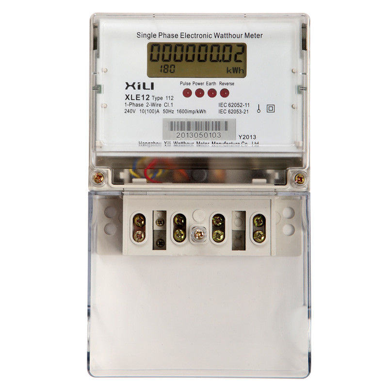 KWh Meter Single Phase 4P LED DIN-rail Electricity Power Consumption Wattmeter Energy Meter Electric Meter 10-40A