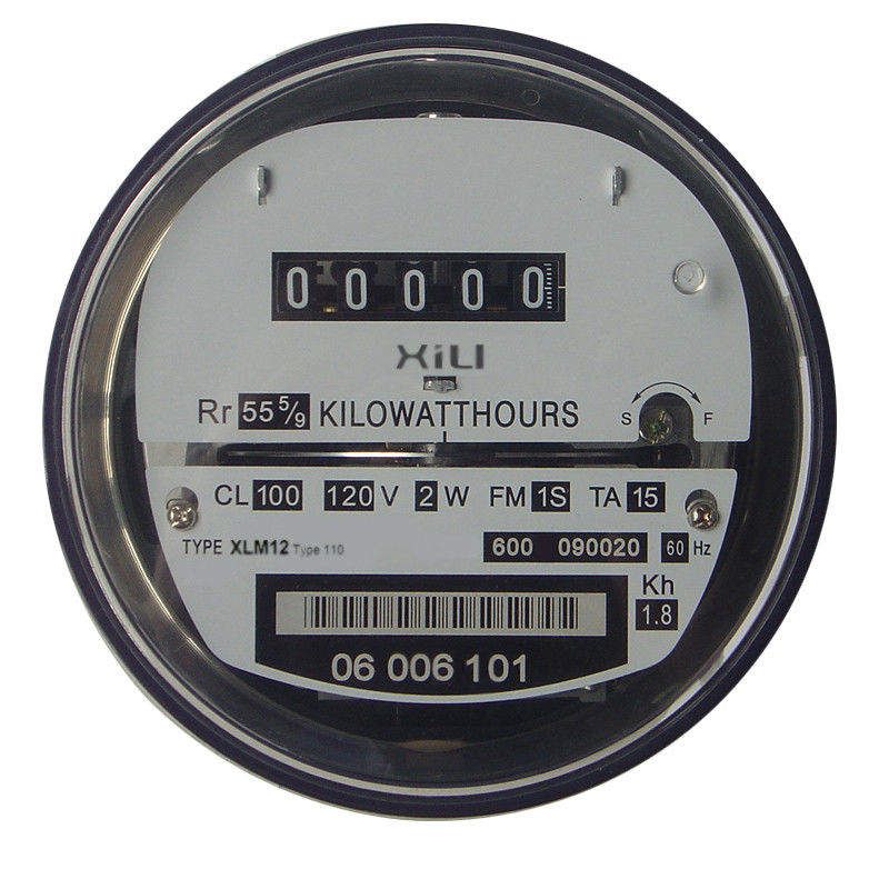 Socket type Electromechanical Energy Meter , inductive single phase
