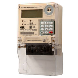 Single phase kilowatt hour meter , prepaid card watt hour meter with Keypad