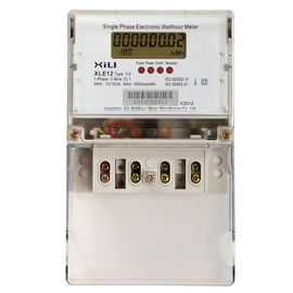 Single phase din rail active electronic energy meter , multirate watt hour meter