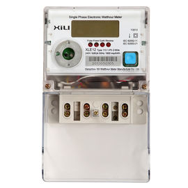 Multifunction Credit electric energy meter / Polycarbonate kilowatt hour meter AC 230 Volt