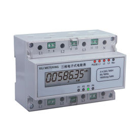 Three Phase modular energy meter , Din Rail KWH Meter with 4 wire