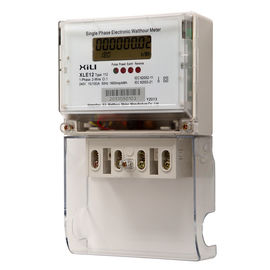 Single phase din rail active electronic energy meter , multirate watt hour meter