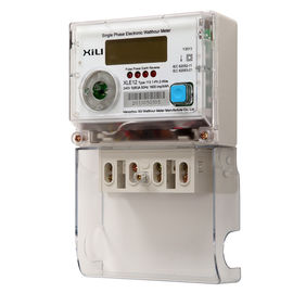 Multifunction Credit electric energy meter / Polycarbonate kilowatt hour meter AC 230 Volt