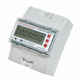 Tamper Proof Single Phase DIN Rail KWH Meter , Residential Electric Energy Meter