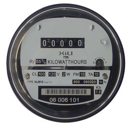 Three Phase Electromechanical Socket Energy Meter , Small and Durable 120V 240V